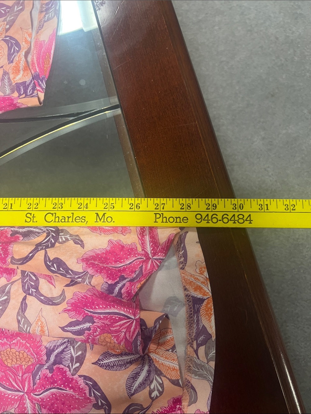 Old Navy high waisted Playa Floral Wide-Leg Beach Pants in Pink Peach Large - Picture 7 of 10